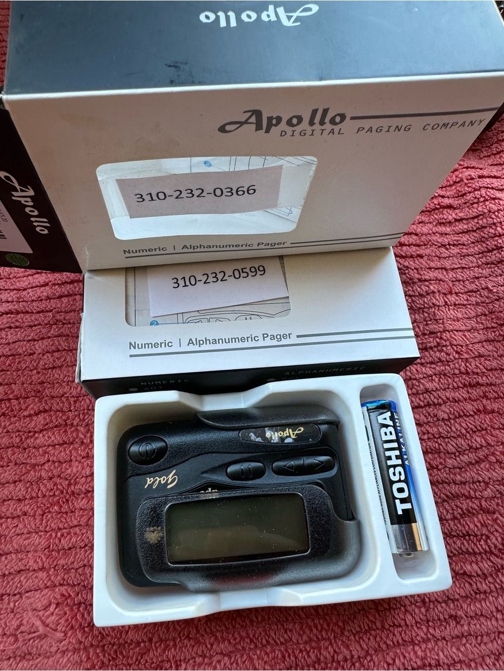 Apollo Numeric/Alphanumeric Pager Box — White - Picture 3 of 3